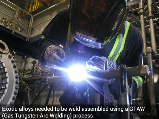 Exotic alloys weld using GTAW